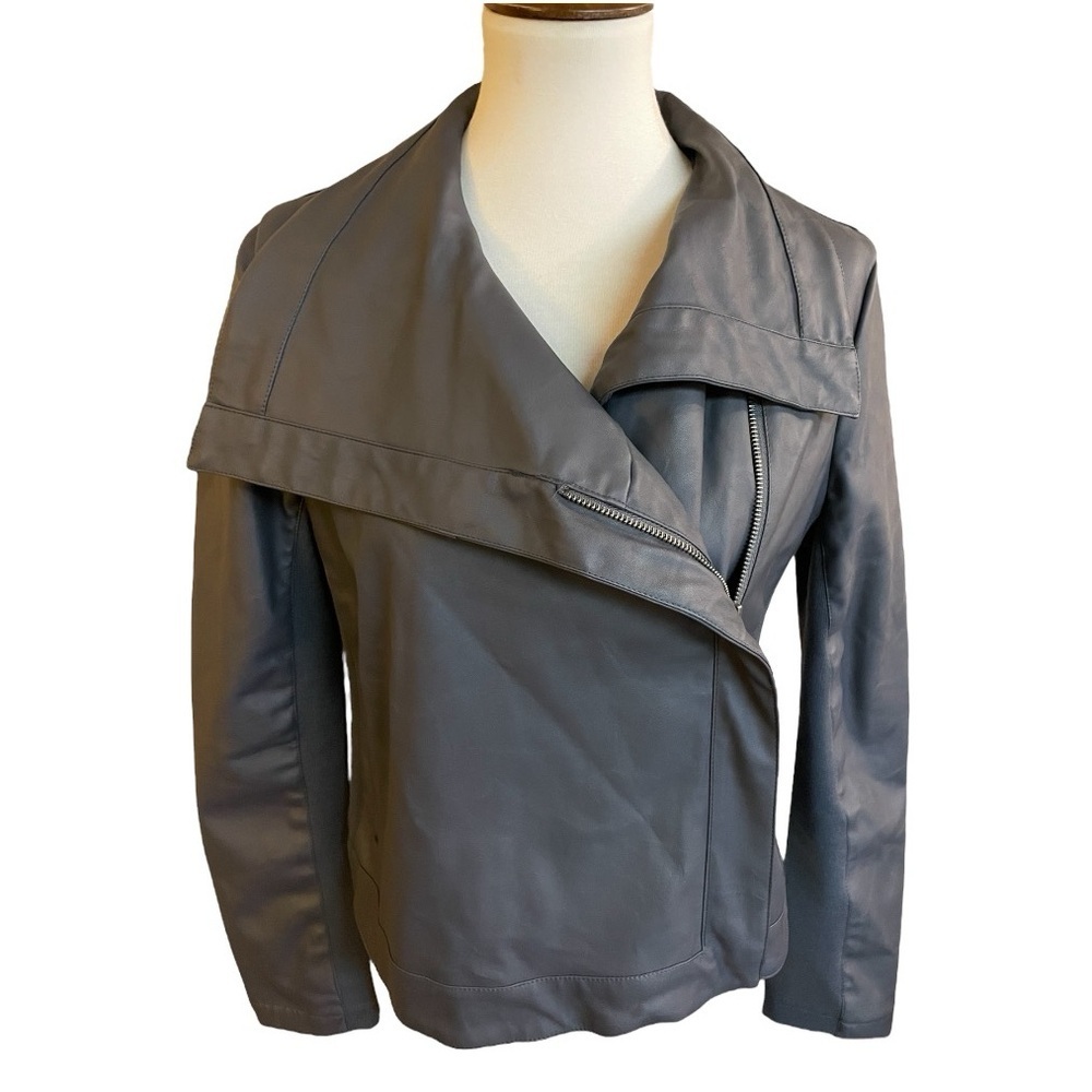Vegan Leather Moto Jacket by JACK - Picture 7 of 12
